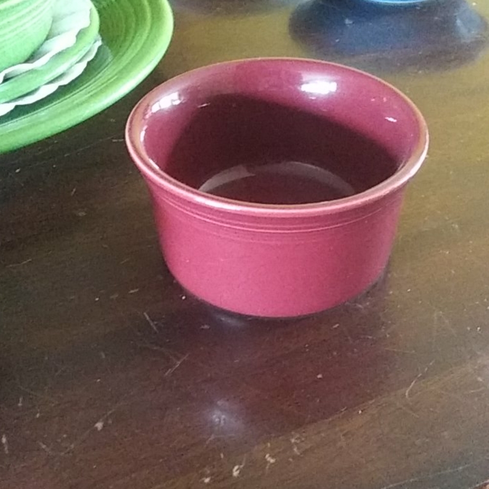 Fiestaware Cinnabar ramekin bowl